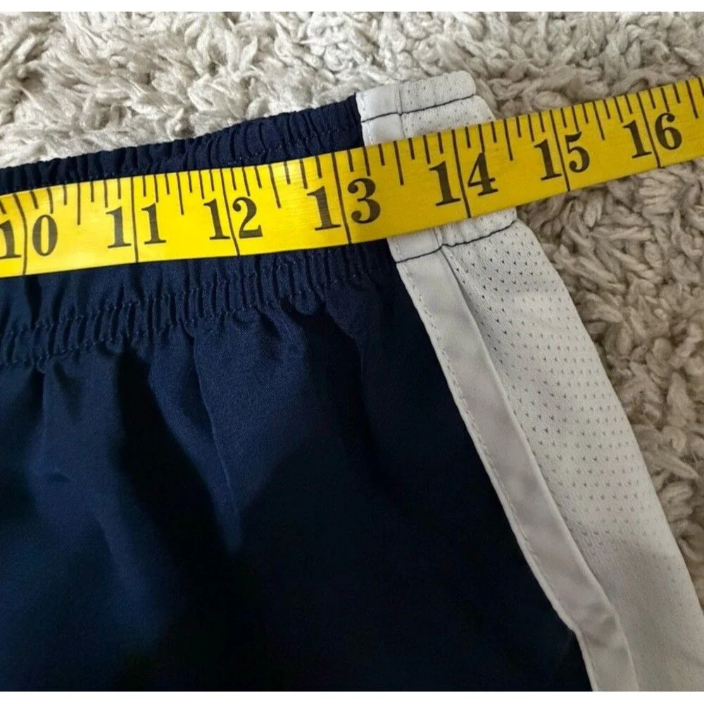 Nike Women's Large Dri-FIT Tempo Mid-Rise Brief-Lined Running Shorts 3” Navy